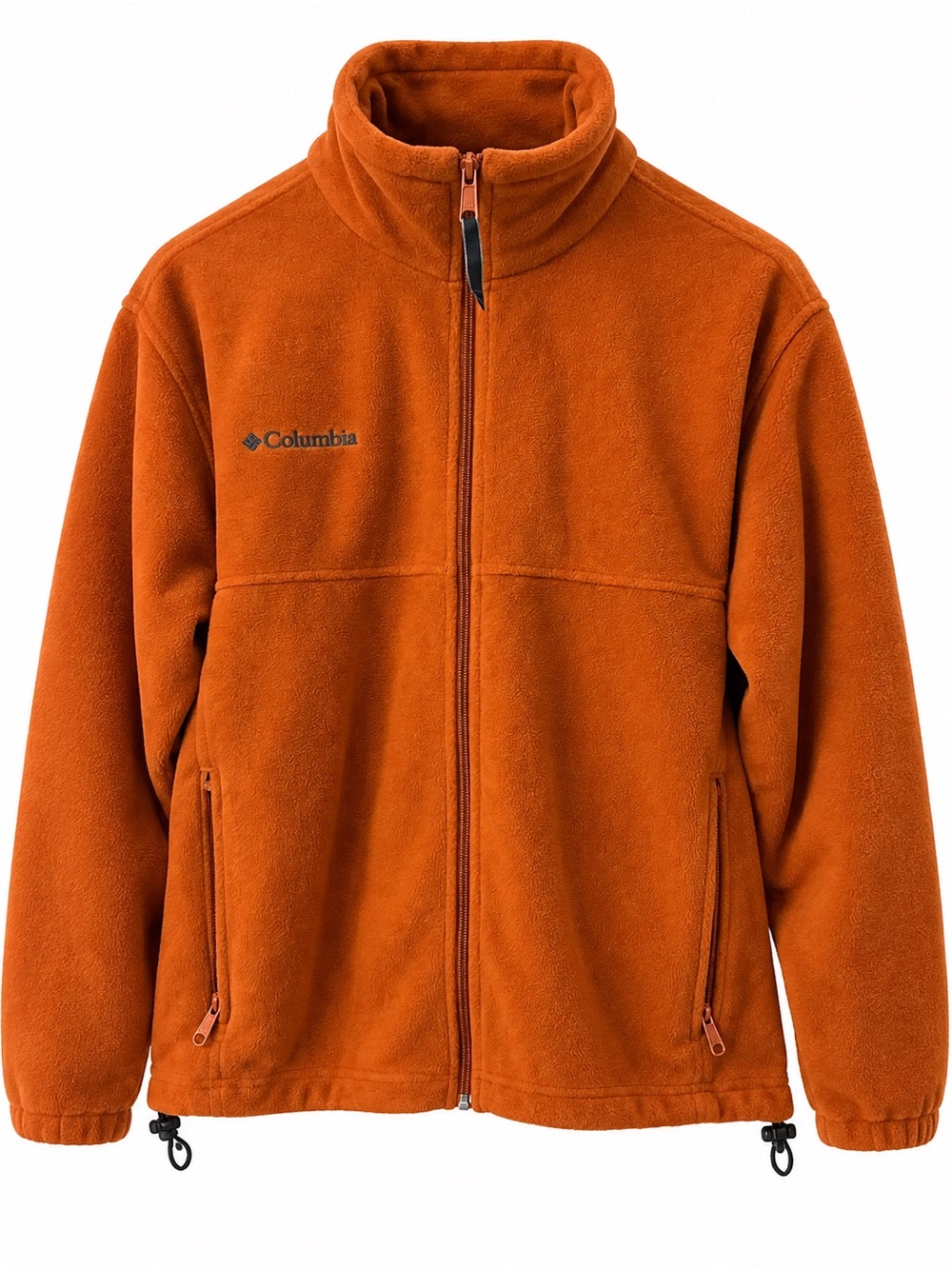Columbia Kids Orange Full-Zip Fleece Jacket with Zip Pockets